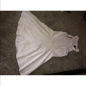 Short white cocktail dress